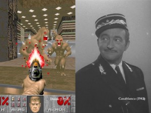 Casablanca and Doom Classics of their medium, but which will have a harder time in the future?