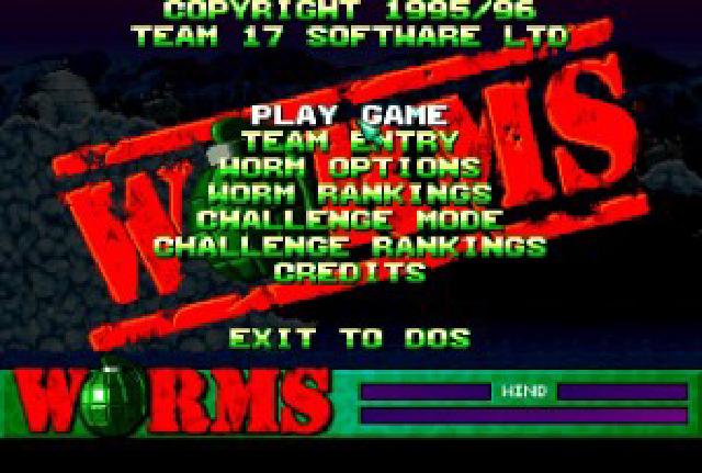 Worms Menu Screen Worms Menu Screen